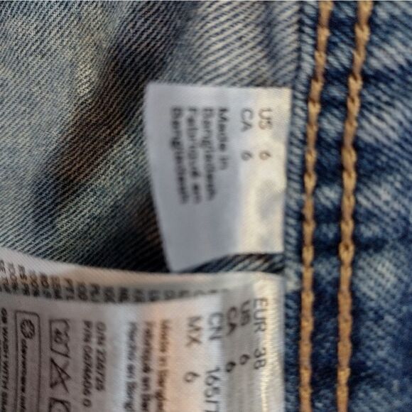 Divided H&M 6 Button Down Denim Skirt Size 6 - Picture 4 of 4